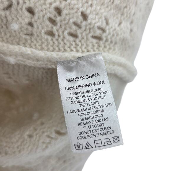 HILL HOUSE SMALL MERINO WOOL OVERSIZE KNIT BUTTON UP LONG SLEEVE CARDIGAN - Picture 4 of 5